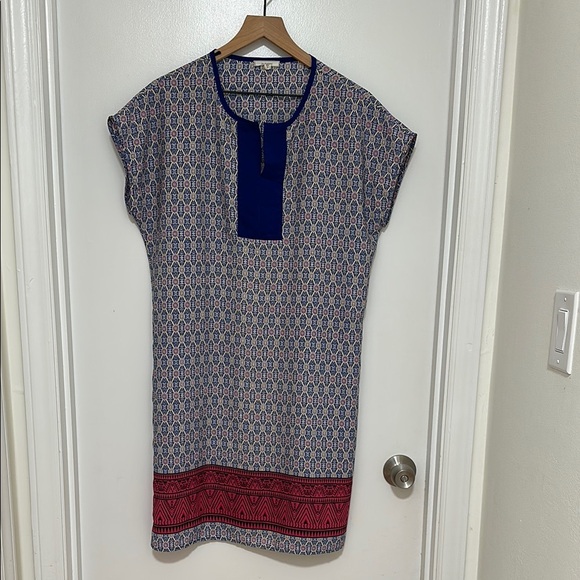 PLEIONE x ANTHROPOLOGIE | Geometric Print Shift Dress - Picture 1 of 4